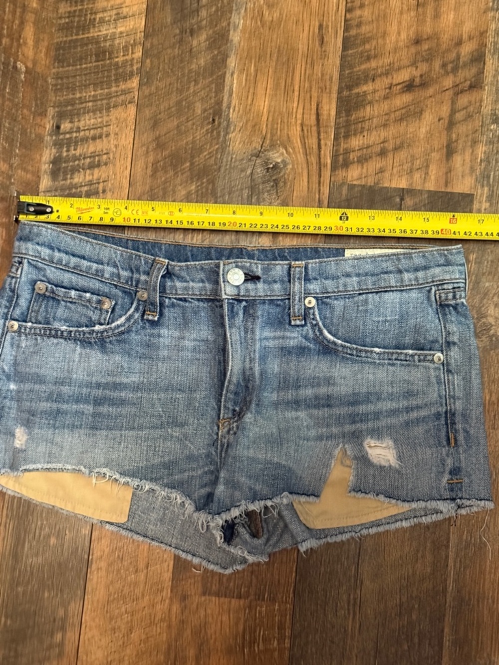 Rag & Bone Distressed Denim Jean Shorts size 28 - Picture 11 of 12